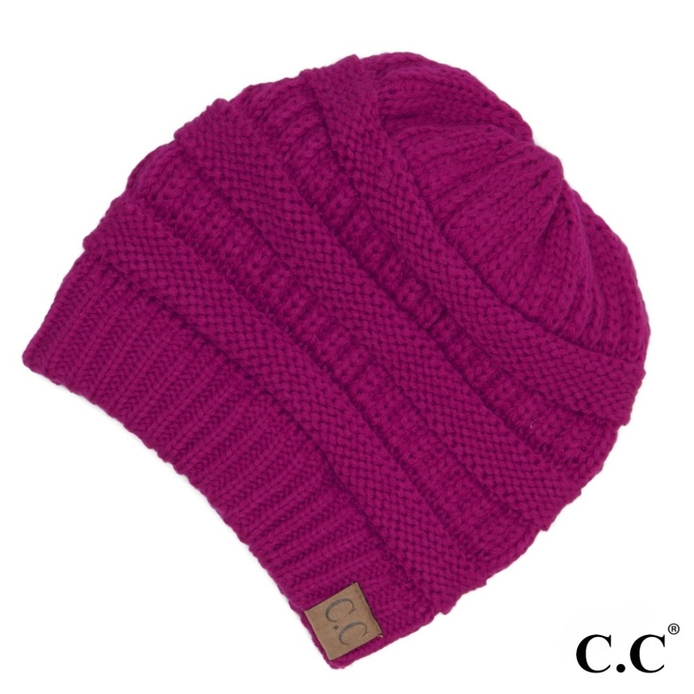 CC Winter Beanie Authentic Hat - Hot Pink